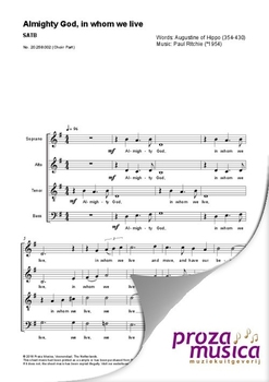 Almighty God, in whom we live (choir part)